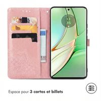 imoshion Etui de télephone Mandala Motorola Edge 40 - Rose Doré