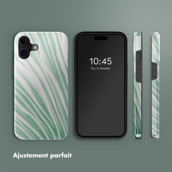 Selencia Coque arrière Vivid avec MagSafe Apple iPhone 16 - Nature Grayed Jade