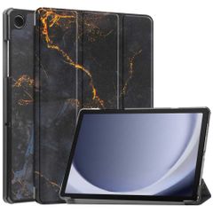 imoshion Coque tablette Design Trifold Samsung Galaxy Tab A11 Plus / A9 Plus - Black Marble