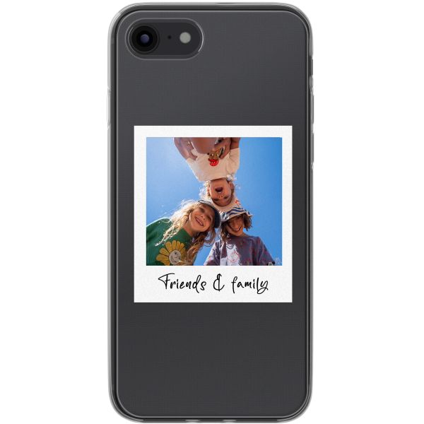 Coque personnalisée avec polaroid iPhone SE (2022 / 2020) / 8 / 7 - Transparent