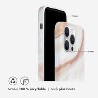 Selencia Aurora Coque Fashion Apple iPhone 15 Pro Max - Powder White Marble