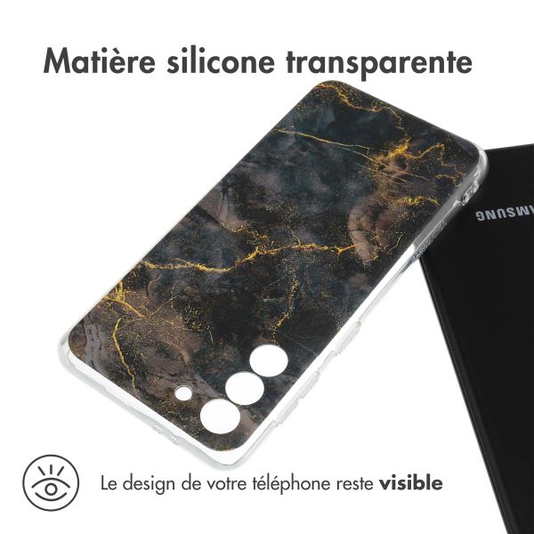 imoshion Coque Design Samsung Galaxy S21 - Black Marble