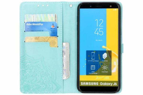 Etui de téléphone portefeuille Samsung Galaxy J6