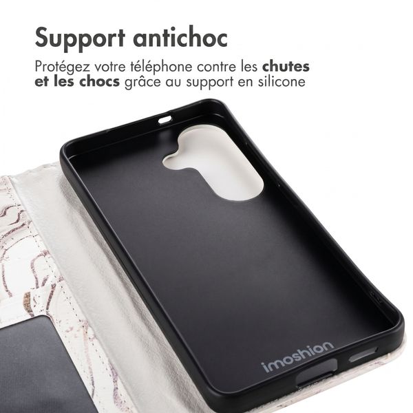 imoshion Étui de télephone portefeuille Design Samsung Galaxy S26 - Sandy Marble