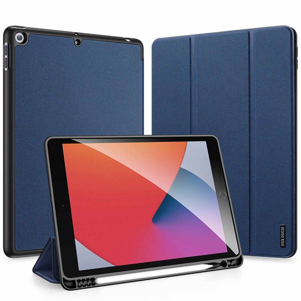 Dux Ducis Coque tablette Domo Apple iPad 9 (2021) 10.2 pouces / iPad 8 (2020) 10.2 pouces / iPad 7 (2019) 10.2 pouces - Bleu foncé