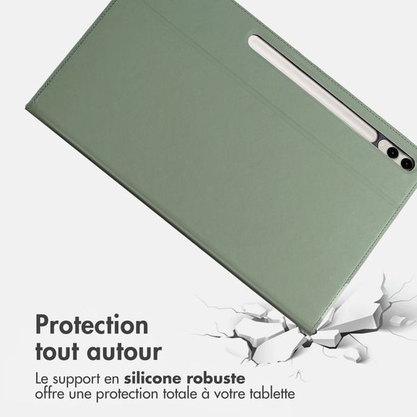 Accezz Coque tablette Classic Samsung Galaxy Tab S10 Ultra / Tab S9 Ultra - Vert