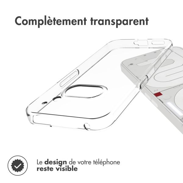 Accezz Coque Clear Nothing Phone (2a) / 2(a) Plus - Transparent