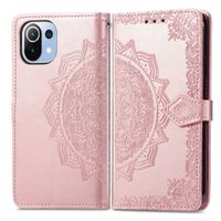 imoshion Etui de télephone Mandala Xiaomi Mi 11 Lite (5G/4G) / 11 Lite 5G NE - Rose Doré