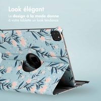 imoshion Coque Design rotatif à 360° Apple iPad Pro 12.9 (2018/2020/2021/2022) - Flowers
