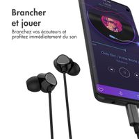 imoshion ﻿Ecouteurs Intra-auriculaires - Ecouteurs filaires - Avec connexion USB-C - Noir