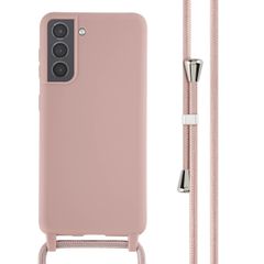 imoshion ﻿Coque en silicone avec cordon Samsung Galaxy S21 - Sand Pink