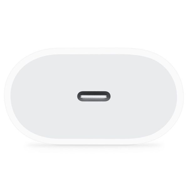 Apple Lot USB-C | Adaptateur secteur USB-C 20 watts + Câble de charge USB-C vers USB-C - 2 mètres - Blanc