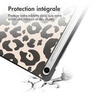 imoshion Coque tablette Design Trifold Samsung Galaxy Tab S9 11.0 pouces / Tab S10 FE / S9 FE 10.9 pouces - Leopard