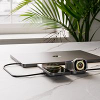 Zens Câble USB-C Pro 3 avec chargeur sans fil pour téléphone / earbuds / Apple Watch - MagSafe et Qi2 - Noir