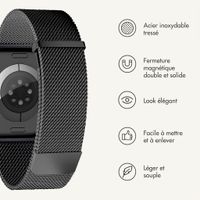 imoshion Bracelet magnétique milanais Apple Watch | 44/45/46/49 mm - Noir