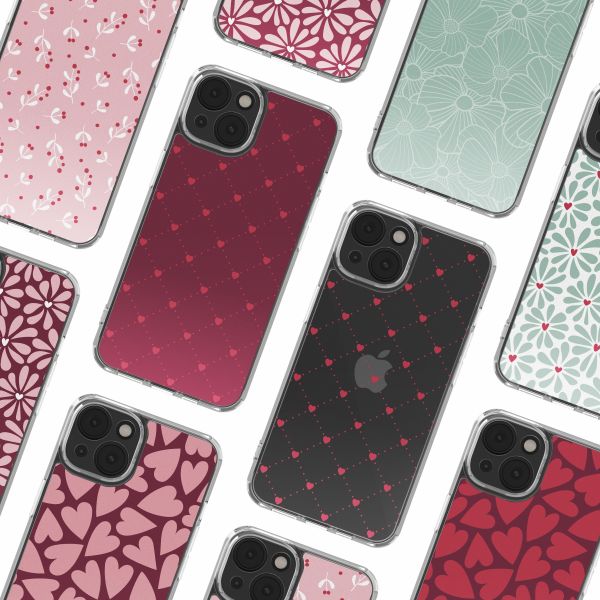 imoshion Coque Design Apple iPhone 14 - Crush Check Coral Dust