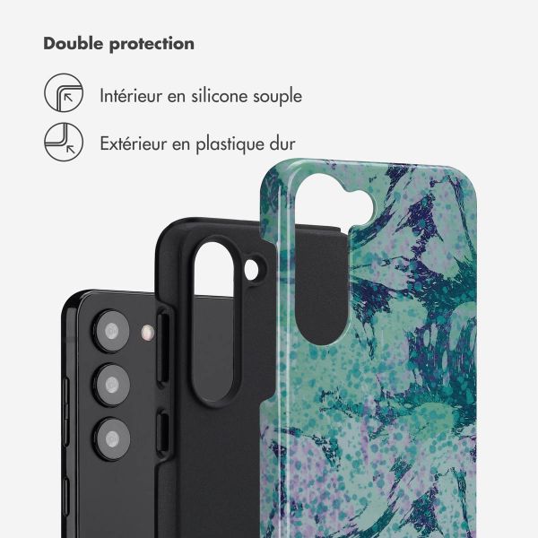 Selencia Coque arrière Vivid Samsung Galaxy S23 - Fresh Paint Green