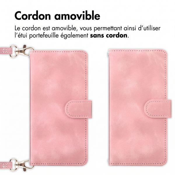imoshion Etui de télephone portefeuille avec cordon Samsung Galaxy A27 (5G) - Rose