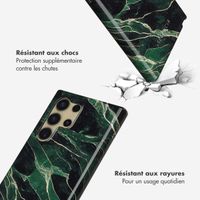 Selencia Coque arrière Vivid Samsung Galaxy S24 Ultra - Chic Marble Quartz