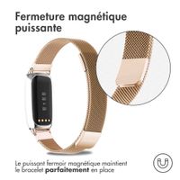 imoshion Bracelet magnétique milanais Fitbit Luxe - Taille S - Rose Dorée