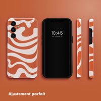 Selencia Coque arrière Vivid Samsung Galaxy A35 - Dream Swirl Orange