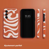 Selencia Coque arrière Vivid Tough Samsung Galaxy A35 - Dream Swirl Orange