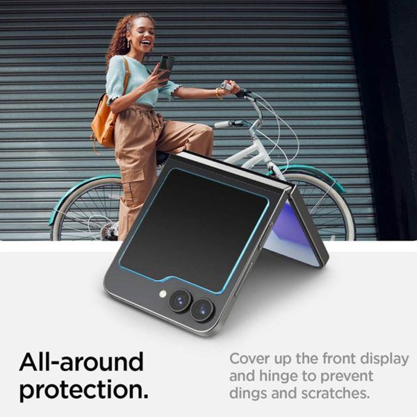 Spigen Protection d'écran en verre trempé GLAStR Fit 2 Paquets + Applicator Samsung Galaxy Z Flip 6 / Flip 7 FE