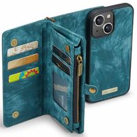 CaseMe Etui de téléphone de luxe en cuir deux iPhone 14 - Vert