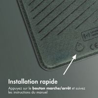 Accezz Portefeuille en cuir magnétique avec support - Compatible avec Apple Find My - Cedar Green