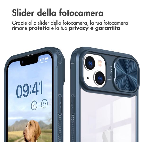 imoshion Coque arrière Camslider Apple iPhone 14 - Bleu foncé