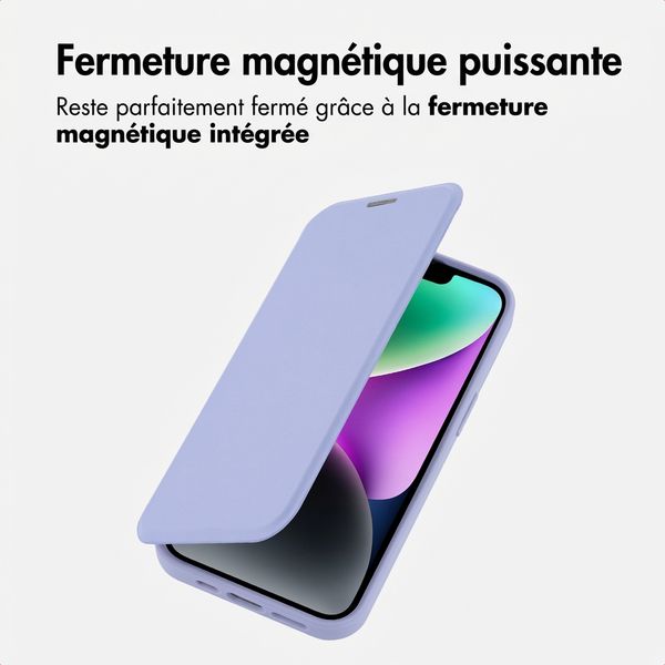 imoshion Bookcase transparente avec MagSafe Apple iPhone 14 / 13 - Lilas