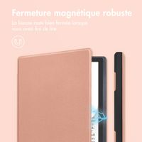 imoshion Étui de liseuse portefeuille Slim Soft Pocketbook InkPad Color 3 / InkPad 4 - Rose Doré