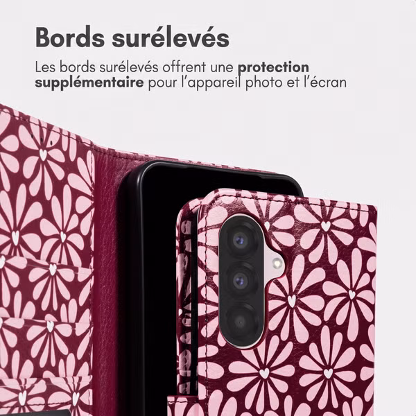 imoshion Étui de télephone portefeuille Design Samsung Galaxy A17 (5G) / (4G) - Bloom Love Blush