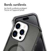 imoshion Coque Pailletée avec MagSafe Apple iPhone 15 Pro - Glitter Noir