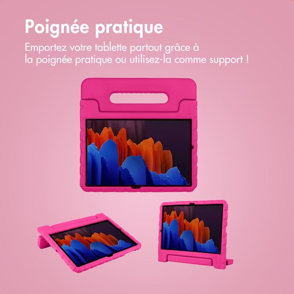 imoshion Coque kidsproof avec poignée Samsung Galaxy Tab S8 Plus / S7 Plus / S7 FE 5G - Rose