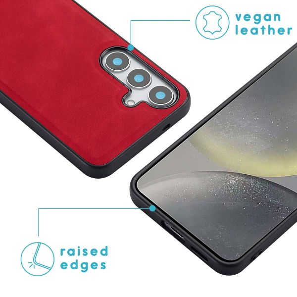 imoshion Etui de télephone luxe 2-en-1 amovible Samsung Galaxy S25 - Rouge