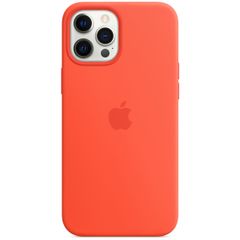 Apple Coque en silicone MagSafe Apple iPhone 12 Pro Max - Electric Orange