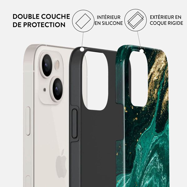 Burga Coque arrière Tough Apple iPhone 13 - Emerald Pool