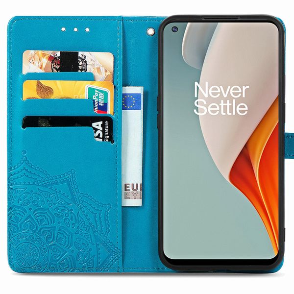imoshion Etui de télephone Mandala OnePlus Nord N100 - Turquoise