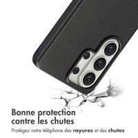 Accezz Coque arrière en cuir avec MagSafe Samsung Galaxy S26 Ultra - Onyx Black