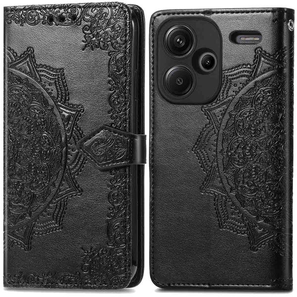 imoshion Etui de téléphone portefeuille Mandala Xiaomi Redmi Note 13 Pro Plus (5G) - Noir