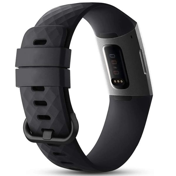 imoshion Bracelet silicone le Fitbit Charge 3 / 4 - Noir