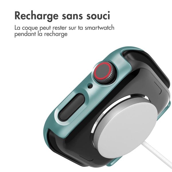 imoshion Coque rigide à couverture complète Apple Watch Series 7 / 8 / 9 - 45 mm - Vert foncé