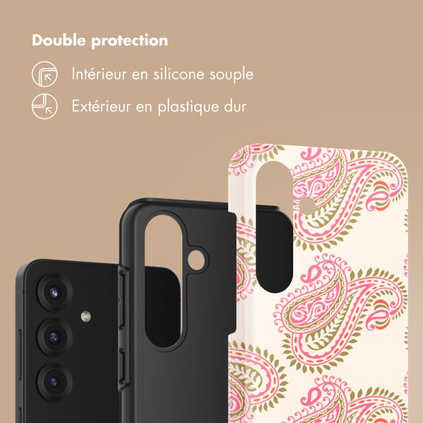 Selencia Coque arrière Vivid Samsung Galaxy S25 - Paisley Blush