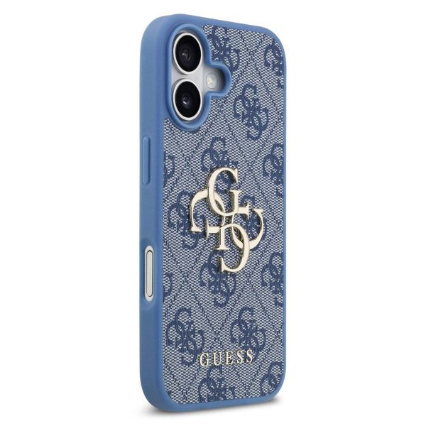 Guess Coque 4G Metal Logo Backcover Apple iPhone 17 - Bleu