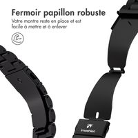 imoshion Bracelet en acier Apple Watch Series 1 á 11 / SE / Ultra (44/45/46/49 mm) - Noir
