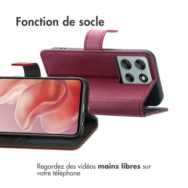 imoshion Étui de télephone portefeuille Motorola Moto G86 Power - Marron