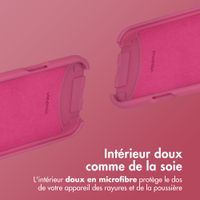 imoshion Coque arrière Color avec cordon amovible et MagSafe Apple iPhone 17 Pro Max - Raspberry