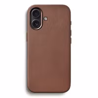 Woodcessories Coque Bio Leather MagSafe Apple iPhone 16 - Leather Brown