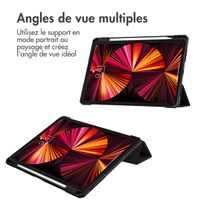 imoshion Coque tablette rigide Trifold Apple iPad Pro 11 (2022 / 2021 / 2020 / 2018) - Noir